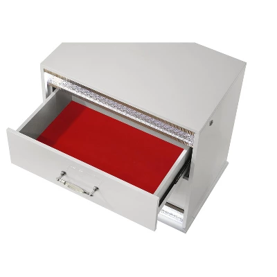 Glam Modern Style 2-Drawer Night Stand Made With Wood In White Same AsG150108644 (NJ Inventory) 2 Glam Modern Style 2-Drawer Night Stand Made With Wood In White Same AsG150108644 (NJ Inventory) - Image 2