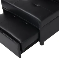 Folding Ottoman Sofa Bed BLACK -House Furnish World GUEST 05724125 f2b1 4dad 8a45 1916dbd0605b