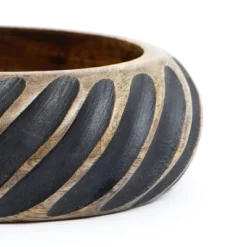 Dannel Handmade Wooden Bowl With Black Filler -House Furnish World GUEST 0734b260 8162 4bfe 8bca c3825ba99a82