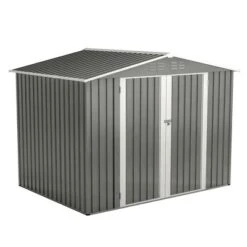 8 X 6 FT Outdoor Waterproof Garden Tool Storage Sheds With Metal Foundation With Floor Frame,with Lockable Doors & Air Vents, For Backyard, Lawn, Gray -House Furnish World GUEST 08d0be1b 7ce0 47ec 91a3 513b5d17f658