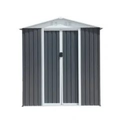 Outdoor Storage Sheds 6FTx4FT Apex Roof Grey -House Furnish World GUEST 0b71d32c 4dd7 4536 8f47 a7e1d44d97e3