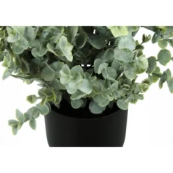 Artificial Plant, 11" Tall, Eucalyptus Grass, Indoor, Faux, Fake, Table, Greenery, Potted, Set Of 2, Decorative, Green Leaves, Black Pots -House Furnish World GUEST 0c60f4f7 656a 405d a8e4 25c9591274fb