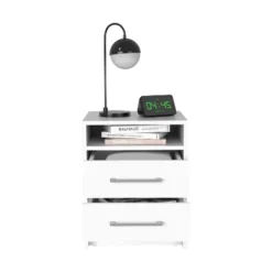 Greter 24" Two-Drawer Night Stand With Open Shelf -House Furnish World GUEST 0c8c2d07 d4ac 4bad b6fd 9ce9f9bdb827