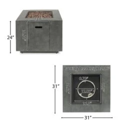 SQUARE IRON FIRE PIT-50 000 BTU -House Furnish World GUEST 0d7bc62f 42a1 4ae2 ada4 ca3f9a025ecf