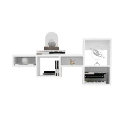 Wallshe 47" Wide 7-Tier Wall Shelf, Cube Shelf Modular Shelf For Living Room, Home Office, Bedroom White -House Furnish World GUEST 0dafff75 9798 44ca b231 e9b456f13bfb