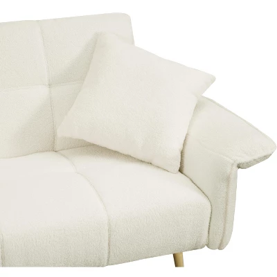 70.1 "futon Sofa Bed, Convertible Double Sofa Bed With Folding Armrests For Living Rooms And Small Spaces 9 70.1 "futon Sofa Bed, Convertible Double Sofa Bed With Folding Armrests For Living Rooms And Small Spaces - Image 9