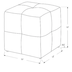 Ottoman, Pouf, Footrest, Foot Stool, Set Of 2, Juvenile, Beige Fabric, Transitional -House Furnish World GUEST 1057f437 b1ed 4dcc bfe1 2dfc6f67802a