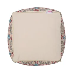 Amelia Handcrafted Fabric Pouf, Multicolored -House Furnish World GUEST 10886fa2 3eb1 4083 bd81 937db9bbeb52