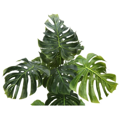 Artificial Plant, 55" Tall, Monstera Tree, Indoor, Faux, Fake, Floor, Greenery, Potted, Real Touch, Decorative, Green Leaves, Black Pot 4 Artificial Plant, 55" Tall, Monstera Tree, Indoor, Faux, Fake, Floor, Greenery, Potted, Real Touch, Decorative, Green Leaves, Black Pot - Image 4