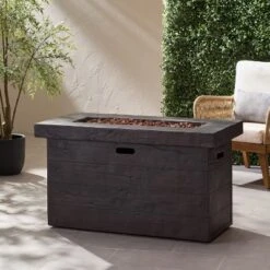 CUSTER 45'RECTANGULAR MGO FIRE PIT - 50,000 BTU -House Furnish World GUEST 153bb786 9b4b 406e 9cf8 913ebf2186ba
