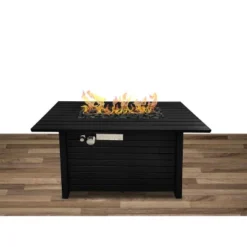 24" H X 54" W Steel Outdoor Fire Pit Table With Lid -House Furnish World GUEST 16046716 f2b0 4ec9 a9ea 835e2d205732