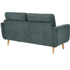 67.7" Wide Mid-Century Modern Polyester Tufted Loveseat Sofa With Wooden Legs -House Furnish World GUEST 16ed5bdf 1f0e 4c86 ad3a 117b10af3439