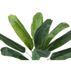 Artificial Plant, 43" Tall, Banana Tree, Indoor, Faux, Fake, Floor, Greenery, Potted, Real Touch, Decorative, Green Leaves, Black Pot -House Furnish World GUEST 1aeed818 151e 43cb adab 606342c6b1d0