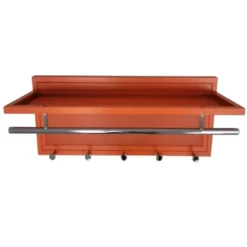 Esyspot Metal Powder Coating Hook Wall Mounted With Shelf In Orange -House Furnish World GUEST 1b9a544d c496 4ec3 b9ea aec5ee7861fd