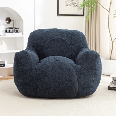 Bean Bag Chair With Filler, Bean Bag Sofa With Tufted Soft Stuffed Filling, Fluffy And Lazy Sofa, Comfy Cozy BeanBag Chairs With Memory Polyester 2 Bean Bag Chair With Filler, Bean Bag Sofa With Tufted Soft Stuffed Filling, Fluffy And Lazy Sofa, Comfy Cozy BeanBag Chairs With Memory Polyester - Image 2