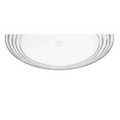 Designer Swirl 9in Plastic Dessert Plates Set Of 4, Crystal Clear Plastic Plates, Kitchen Plates For All Occasions BPA Free Dishwasher Safe -House Furnish World GUEST 1d0651e8 e124 48de 8758 064ff385c259