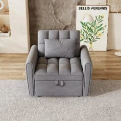 38.2inch Foldable Large-size Sofa Bed, Modern Polyester Single Sofa, Sofa Bed With Adjustable Backrest, 3 Positions And Pillows, Suitable 21 38.2inch Foldable Large-size Sofa Bed, Modern Polyester Single Sofa, Sofa Bed With Adjustable Backrest, 3 Positions And Pillows, Suitable -House Furnish World GUEST 1d5e3ab8 00eb 413e a406 7dd1c250b0fe