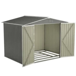 8 X 6 FT Outdoor Waterproof Garden Tool Storage Sheds With Metal Foundation With Floor Frame,with Lockable Doors & Air Vents, For Backyard, Lawn, Gray -House Furnish World GUEST 20047465 9d8c 4699 b8dd 25588189dc53