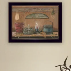 "Treasures On The Shelf I" By Pam Britton, Ready To Hang Framed Print, Black Frame -House Furnish World GUEST 206d28e1 3492 463a bc52 9607318f1ad4