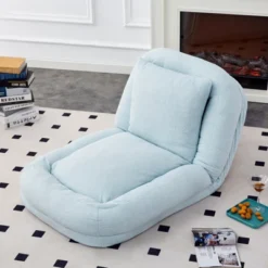 Folding Sofa Chair With 5 Adjustable Positions Plush Floor Lounge Chair For Gaming, Meditation, And Relaxation -House Furnish World GUEST 250457b1 f762 4e48 b407 8cb760a3d782