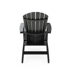 Black Adirondack Chair ¨C Sturdy HDPE Poly Lumber For Poolside, Patio, And Garden Relaxation -House Furnish World GUEST 25af53cf acc2 4fd0 8dda 53232534f3da