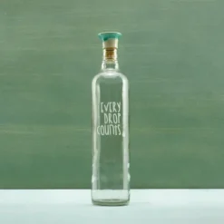 Drop Glass Water Bottle With Ceramic Stopper-750 ML -House Furnish World GUEST 25c36fc6 5462 407c 8080 c94e93be5e78