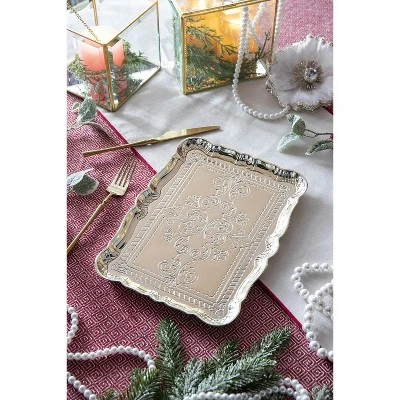 6 Pack Plastic Charger Plate, 11.8in X 9.1in 3 6 Pack Plastic Charger Plate, 11.8in X 9.1in - Image 3