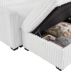 Living Room Sofa And Seat With Storage Box ,for Bedroom, Office, Large-White -House Furnish World GUEST 2696c115 3505 4328 b6a1 9f859bea2f7c