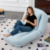 Folding Sofa Chair With 5 Adjustable Positions Plush Floor Lounge Chair For Gaming, Meditation, And Relaxation