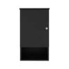 Bathbi 28" Tall Medicine Cabinet With Two Interior Shelves And One Open Shelf