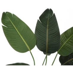 Artificial Plant, 44" Tall, Bird Of Paradise Tree, Indoor, Faux, Fake, Floor, Greenery, Potted, Decorative, Green Leaves, Black Pot -House Furnish World GUEST 2893c1e9 7204 42da 8616 904a15dc2cef