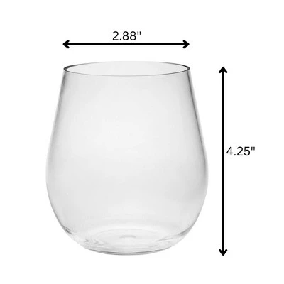 Oval Halo Tritan Glasses Drinking Set Of 4 DOF (18oz), Plastic Drinking Glasses, BPA Free Cocktail Glasses, Drinkware Set, Plastic Water Tumblers 6 Oval Halo Tritan Glasses Drinking Set Of 4 DOF (18oz), Plastic Drinking Glasses, BPA Free Cocktail Glasses, Drinkware Set, Plastic Water Tumblers - Image 6