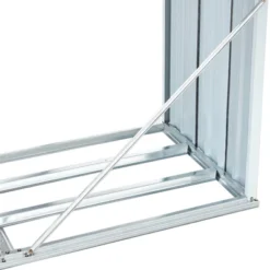 Log Storage Shed, Log Holder With Roof, Log Storage Shed, Firewood Rack For Backyard Garden Patio Porch, Anthracite Galvanized Steel 70.9" -House Furnish World GUEST 2ad51cb0 d876 4a8b 817f f8e1fb6f9872