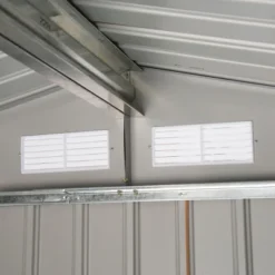 Outsunny 7' X 4' Outdoor Storage Shed, Garden Tool House With Foundation, 4 Vents And 2 Easy Sliding Doors For Backyard, Patio, Garage, Lawn, Yellow -House Furnish World GUEST 314625a4 3b81 4fa3 a0b4 2e2578343d36