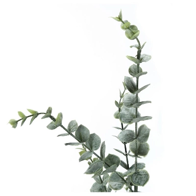 Artificial Plant, 44" Tall, Eucalyptus Tree, Indoor, Faux, Fake, Floor, Greenery, Potted, Real Touch, Decorative, Green Leaves, Black Pot 3 Artificial Plant, 44" Tall, Eucalyptus Tree, Indoor, Faux, Fake, Floor, Greenery, Potted, Real Touch, Decorative, Green Leaves, Black Pot - Image 3