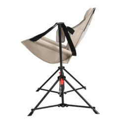 Camping Chair, Folding Portable Rocking Chair,Adjustable Back Swinging Chair With Pillow Cup Holder,Recliner With Carry Bag For Outdoor Travel , KHAKI -House Furnish World GUEST 333abb19 ceda 4347 8124 a923babc1cd0