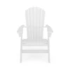 White Adirondack Chair ¨C Sturdy HDPE Poly Lumber For Poolside, Patio, And Garden Relaxation