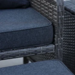 5 Pieces Wicker Patio Furniture Set Outdoor Patio Chairs With Ottomans Conversation Furniture With Coffetable For Poolside Garden Balcony 18 5 Pieces Wicker Patio Furniture Set Outdoor Patio Chairs With Ottomans Conversation Furniture With Coffetable For Poolside Garden Balcony -House Furnish World GUEST 3467aa73 e76f 42e1 a92b 9a7b533f268d