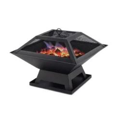 Square Small Fire Pit BBQ Party Portable Fire Pit -House Furnish World GUEST 352705e1 644d 40f9 8b15 fe8527a70ddc