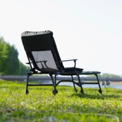 Camping Lounge Chair With Detachable Footrest, Portable Folding Camping Chair With Adjustable Backrest For Outdoor Camping Fishing, Green+black -House Furnish World GUEST 35d42ecb 1961 4546 8b23 71cbfced610e