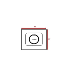 25" H X 30" W Steel Outdoor Fire Pit Table With Lid -House Furnish World GUEST 35dff20a ebd3 4c58 9037 47b80219cd9a