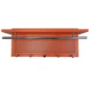 Esyspot Metal Powder Coating Hook Wall Mounted With Shelf In Orange