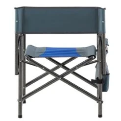 1-piece Padded Folding Outdoor Chair With Storage Pockets,Lightweight Oversized Directors Chair For Outdoor Camping, Picnics And Fishing,Blue/Grey -House Furnish World GUEST 363e414f 040c 49a8 93da d5800cff82f3