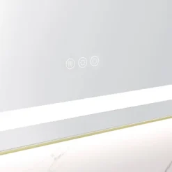 24 X 30 Inch LED Bathroom Mirror With Front And Backlight, Wall Mounted Vanity Mirror With Aluminum Frame, Anti-Fog, Memory,3 Colors,Stepless Dimmable -House Furnish World GUEST 38dbda4e bf72 41bb b1f6 f171c63d447d 5