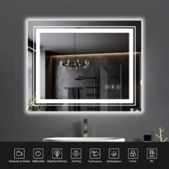 40x24 Inch Frameless LED Bathroom Mirror,Smart Mirror 11 40x24 Inch Frameless LED Bathroom Mirror,Smart Mirror -House Furnish World GUEST 3944fcb1 1985 49ee ac8d 564ba0491908