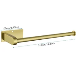 2 Pack Paper Towel Holder Wall Mount, Brushed Gold Paper Towel Holder Under Cabinet, Self Adhesive Paper Towel Holders(12inch, 2 Pack) -House Furnish World GUEST 39b65008 d004 4a0d b24c d15a878425d3