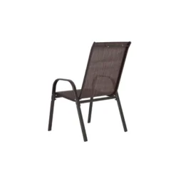 2 Piece Patio Chairs,Outdoor Camping Chair With Breathable Textilene Fabric,Set Of 2 Chairs With Armrest High Backrest For Garden,Space Saving( Brown) -House Furnish World GUEST 3b8c116a 9375 4ac5 bc08 b5612b837193