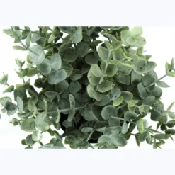 Artificial Plant, 11" Tall, Eucalyptus Grass, Indoor, Faux, Fake, Table, Greenery, Potted, Set Of 2, Decorative, Green Leaves, Black Pots -House Furnish World GUEST 40cc7d85 fcca 4399 a2fc 6a78f0806d96