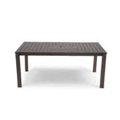 Patio Dining Set Outdoor Dining Table And Chair Set With And Removable Cushions For Patio, Backyard, Garden, Dark Brown -House Furnish World GUEST 429cf17f fcf5 4014 b10f 27a154edc78f