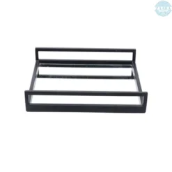 Handcrafted Glass With Metal Frame Serving Tray - 20x20x3 Inches | Rustic & Elegant Design For Entertaining-Set Of 2 -House Furnish World GUEST 436c95fe a22b 47e8 865e 6a5bf4d721be